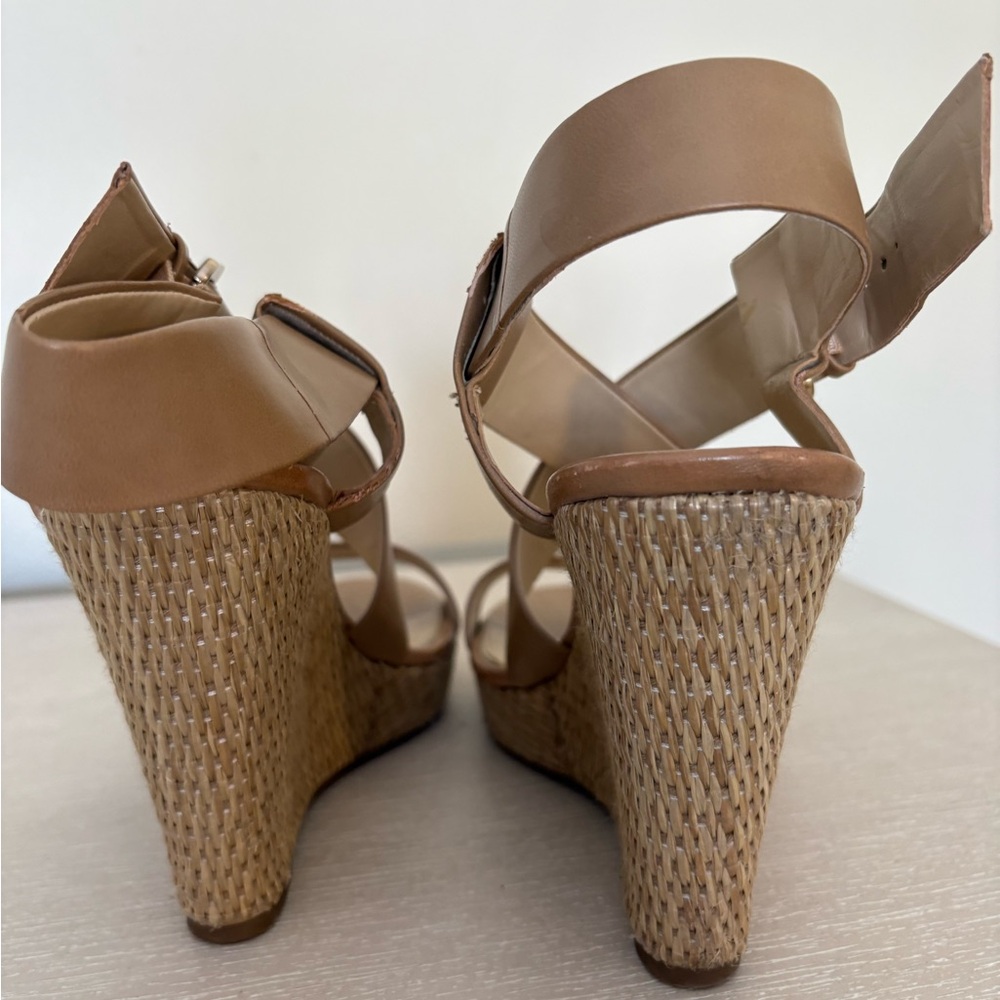 Jessica Simpson Tan Wedge Sandals